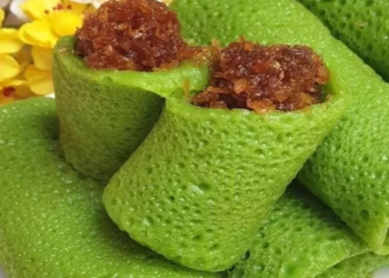 Resep Dadar Gulung Isi Kelapa Lembut Anti Gagal