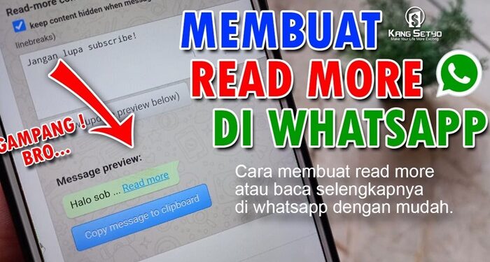 Fitur Read More WhatsApp, Ini Cara Menggunakannya 1 Fitur Read More WhatsApp, Ini Cara Menggunakannya