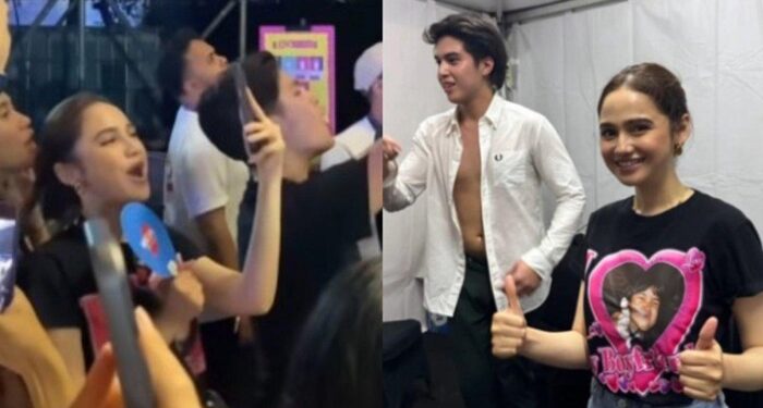 Gaya Bucin Syifa Hadju saat Nonton Konser Musik di Pestapora, Pakai Kaos Gambar El Rumi