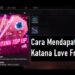 Cara dapat Katana Free Fire Gratis Mudah dengan Mengikuti event ini