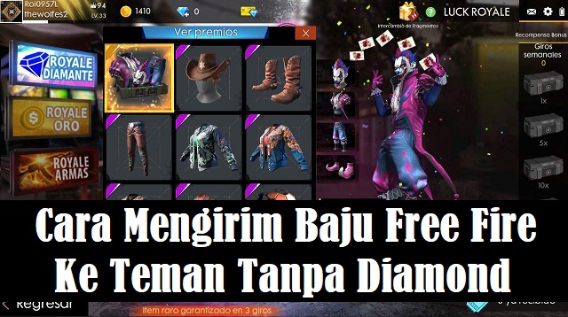 Cara Mengirim Baju Free Fire ke Teman Tanpa Diamond 1 Cara Mengirim Spesial Airdrop Ke Akun Lain
