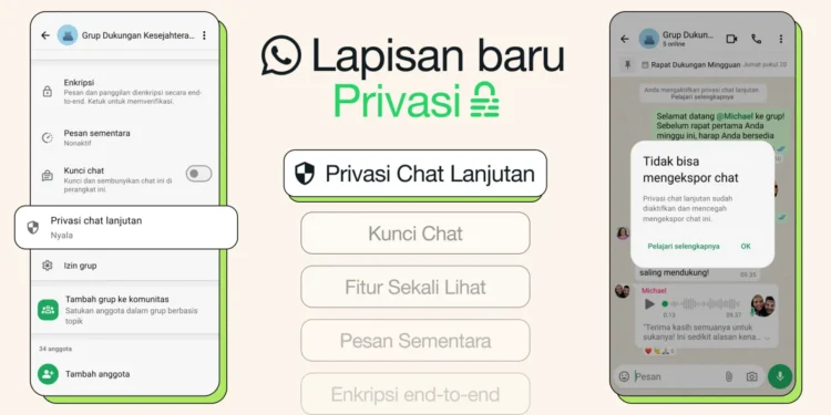 Fitur Baru WhatsApp “Advanced Chat Privacy” Resmi Dirilis, Apa Saja Fungsinya?